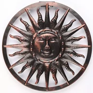Lampy ogrodowe - Haushalt HI Solarna, dekoracyjna lampa ścienna LED, w kształcie słońca, 40x4 cm - miniaturka - grafika 1
