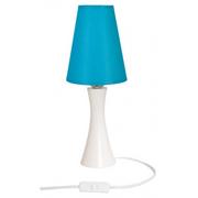 Wyposażenie pokoiku dziecięcego - Biało-niebieska lampka nocna do pokoju dziecka - S192-Larix - miniaturka - grafika 1