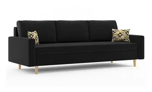 Kanapa Etna Funkcja Spania Łóżko Rozkładany, Czarna - Sofy i kanapy - miniaturka - grafika 1