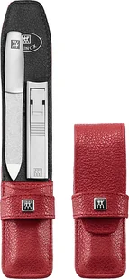 Akcesoria do manicure Twinox czerwone w skórzanym etui 2 el. - Akcesoria do paznokci - miniaturka - grafika 1