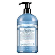 Kosmetyki kąpielowe dla dzieci - Organic DR. BRONNER'S Mydło Sugar Soap Baby Mild, Dr. Bronners, 710 ml - miniaturka - grafika 1