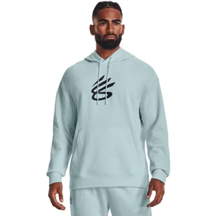 Męska bluza dresowa nierozpinana z kapturem Under Armour Curry Big Splash - niebieska - UNDER ARMOUR - Bluzy sportowe męskie - miniaturka - grafika 1