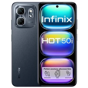 Infinix Hot 50i 4/128GB Czarny - Telefony komórkowe - miniaturka - grafika 1