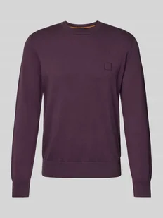 Sweter z dzianiny z domieszką kaszmiru model ‘Kanovano’ - Swetry męskie - miniaturka - grafika 1