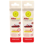 Testy ciążowe i diagnostyczne - AlkoTest, jednorazowy atestowany test na obecność alkoholu w wydychanym powietrzu, 2 sztuki - miniaturka - grafika 1