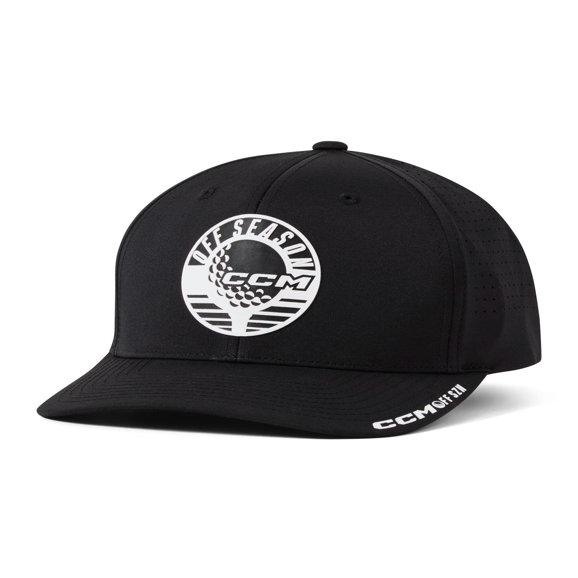 Męska czapka z daszkiem CCM Golf Perforated Cap Black
