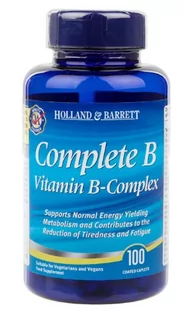 Holland & Barrett Complete B Vitamin B-Complex (100 tabl.) - Suplementy naturalne - miniaturka - grafika 1