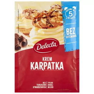 Krem Karpatka w 5 minut 136g Delecta - Dodatki do ciast w proszku - miniaturka - grafika 1