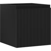 Szafki łazienkowe - Mexen Rivel szafka łazienkowa podumywalkowa 45 cm, 1 szuflada, ryflowana , czarna mat - 91A20-04547-1-BF71 - miniaturka - grafika 1