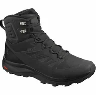 Buty zimowe męskie - Buty Salomon Outblast TS CSWP Black - miniaturka - grafika 1