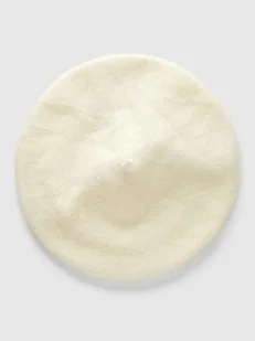 Benetton Czapka w kolorze kremowym - Czapki damskie - miniaturka - grafika 1
