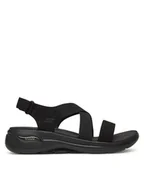 Sandały damskie - Skechers Sandały Go Walk Arch Fit Sandal-Treasured 140257/BBK Czarny - miniaturka - grafika 1