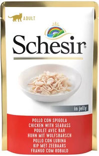 Schesir w galarecie, saszetki, 6 x 85 g - Filet z kurczaka z labraksem - Mokra karma dla kotów - miniaturka - grafika 1