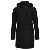 Płaszcze damskie - Płaszcz damski Vaude Limford PrimaLoft zimowa parka czarna-L - miniaturka - grafika 1
