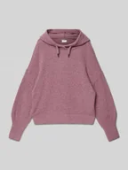 Bluzy dla dziewczynek - Bluza o kroju comfort fit z włochatej dzianiny z kapturem - miniaturka - grafika 1
