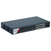 Switche - SWITCH POE DS-3E1512HP-SI-8P2T2F 8-PORTOWY SFP Hikvision DS-3E1512HP-SI-8P2T2F - miniaturka - grafika 1