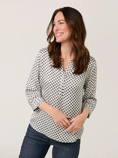 Gerry Weber Bluzka w kolorze czarno-białym - Bluzki damskie - miniaturka - grafika 1