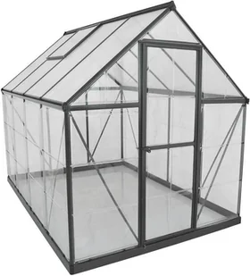 Palram - Szklarnia aluminiowa Canopia Hybrid 68 Antracyt 247x185x208 cm - Szklarnie ogrodowe - miniaturka - grafika 1