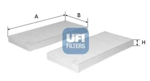 Filtr, wentylacja przestrzeni pasażerskiej UFI Filtry 53.239.00 - Filtry kabinowe - miniaturka - grafika 1