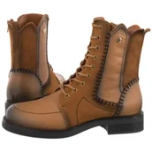 Botki damskie - Trzewiki Żółte A7155-07/00-7 (MA1455-b) Maciejka - miniaturka - grafika 1