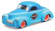 Samochody i pojazdy dla dzieci - MAISTO HD CUSTOM 1941 WILLYS COUPE NIEBIESKI 1:64 - miniaturka - grafika 1