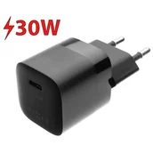 Ładowarki do telefonów - Ładowarka sieciowa FIXED Mini USB-C PD, 30W (FIXC30M-C-BK) Czarna - miniaturka - grafika 1