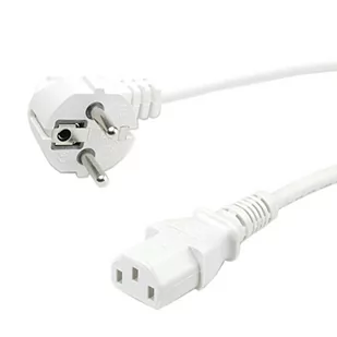 Value Kabel zasilający Kabel PowCable straight IEC Conn white1.8 m - 19.99 (19.99.1019-50) - Kable komputerowe i do monitorów - miniaturka - grafika 1