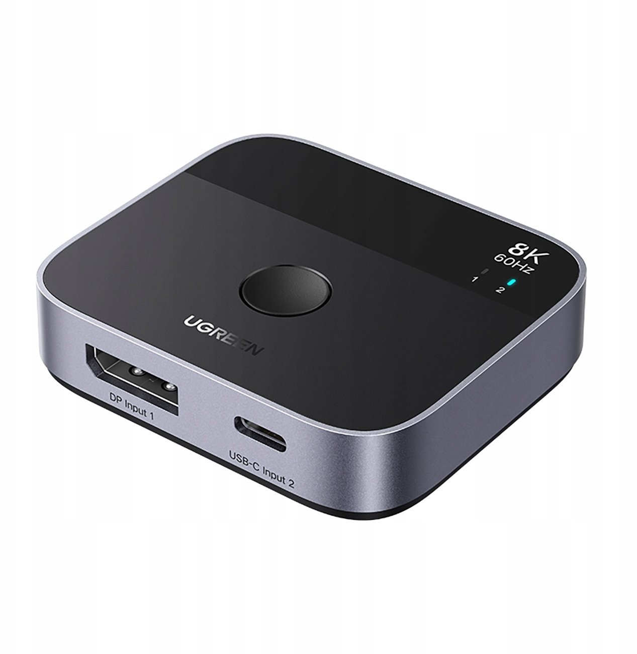 HUB USB Ugreen Switch DisplayPort/USB-C to USB-C - szary