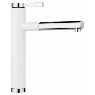 Bateria stojąca BLANCO Linee-S Silgranit-Look Delikatny biały/Chrom 526957 - Baterie kuchenne - miniaturka - grafika 1