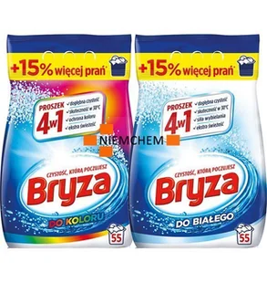 Bryza 4w1 do Koloru Białego Proszek do Prania 110pr 2 x 3,575kg - Środki do prania - miniaturka - grafika 1