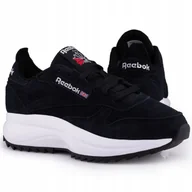 Buty sportowe damskie - Buty sportowe Reebok Classic Leather Sp Extra Black White HQ7188 Skóra - miniaturka - grafika 1