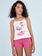 Koszulki i topy damskie - Mayoral Komplet top i spodenki 6245 Kolorowy Regular Fit - miniaturka - grafika 1