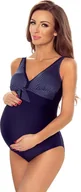 Stroje kąpielowe - Vivisence Vivisence 3503 granatowy 42 Kostium kąpielowy jednoczęściowy - miniaturka - grafika 1