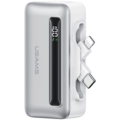 USAMS XB-Series 5000 mAh PD 20W Srebrny