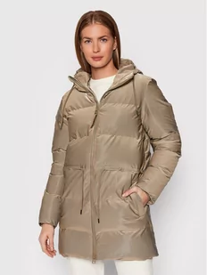 Rains Kurtka puchowa Unisex 1537 Beżowy Regular Fit - Kurtki damskie - miniaturka - grafika 1
