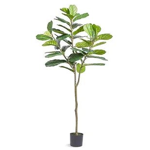 VEVOR Sztuczne Drzewo 185 cm Sztuczna Roślina PE Górna Fałszywe Drzewo Zielona Doniczka 170 x 145 mm Dekoracja w stylu Sztucznej Rośliny do domu, biura, hotelu, centrum handlowego wewnątrz na zewnątrz - Sztuczne drzewka - miniaturka - grafika 1