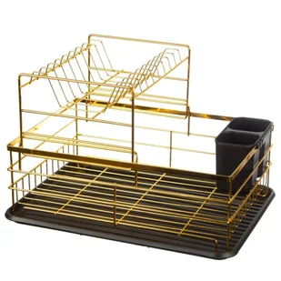 Suszarka do naczyń dwupoziomowa Ociekacz na naczynia 41 x 30 x 27.5 cm BRUNBESTE BB-3383 - Suszarki do naczyń - miniaturka - grafika 1