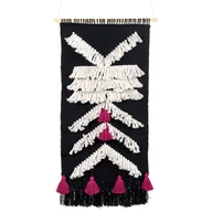 Dekoracje domu - Dekoracja ścienna bawełniana czarno-biała PAKPATTAN - miniaturka - grafika 1