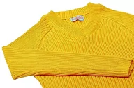 Swetry damskie - Libbi Damski sweter z dzianiny prążkowanej żółty XS/S, żółty, XS - miniaturka - grafika 1