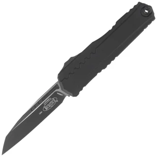 Nóż automatyczny OTF Microtech Cypher II S/E Black Aluminium, Black M390MK by Deryk Munroe and Tony Marfione (1241-1T) - Noże - miniaturka - grafika 1