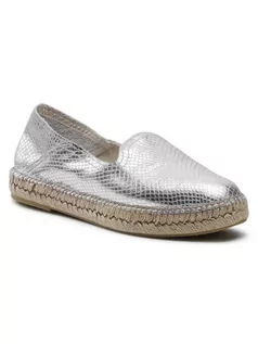 Espadryle damskie - Badura Espadryle 6401-69-203 Srebrny - grafika 1