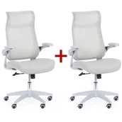 Fotele i krzesła biurowe - Krzesło biurowe LUCKY 1+1 GRATIS, szary - miniaturka - grafika 1