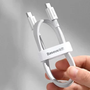 Baseus Superior kabel przewód USB Typ C - USB Typ C szybkie ładowanie Quick Charge / Power Delivery / FCP 100W 5A 20V 2m biały (CATYS-C02) - Kable USB - miniaturka - grafika 18