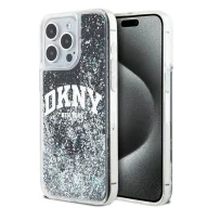 Etui i futerały do telefonów - Etui DKNY Liquid Glitter Big Logo na iPhone 13 Pro Max - czarne - miniaturka - grafika 1