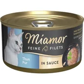 Mokra karma dla kotów - Miamor Feine Filets w Sosie 24 x 85 g Czysty tuńczyk - miniaturka - grafika 1