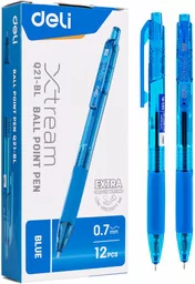 Długopis Deli ballpoint automatyczny 0,7 niebieski - Długopisy Długopis Deli ballpoint automatyczny 0,7 niebieski - Długopisy - miniaturka - grafika 1