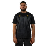 Koszulki sportowe męskie - Venum x Chimaev T-shirt Koszulka Męska Wild Borz Black/Grey - miniaturka - grafika 1