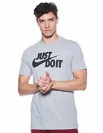 Koszulki męskie - Nike Koszulka męska M Nsw Just Do It Swoosh dk szary wrzosowy / (czarny) M AR5006-063-Medium - miniaturka - grafika 1