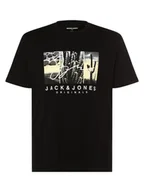 Koszulki męskie - Jack & Jones - T-shirt męski  JORSplash  duże rozmiary, czarny - miniaturka - grafika 1