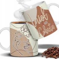 Kubki - Kubek Biały Ceramiczny ANIOŁ NIE KOBIETA Prezent Dla Kobiet Kobiece Wzory - miniaturka - grafika 1
